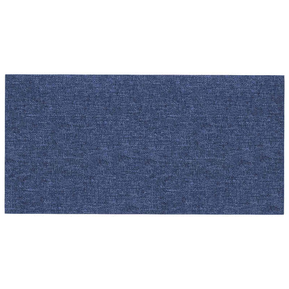 Testiera da Parete 12 pcs Blu 60 x 30 cm Tessuto