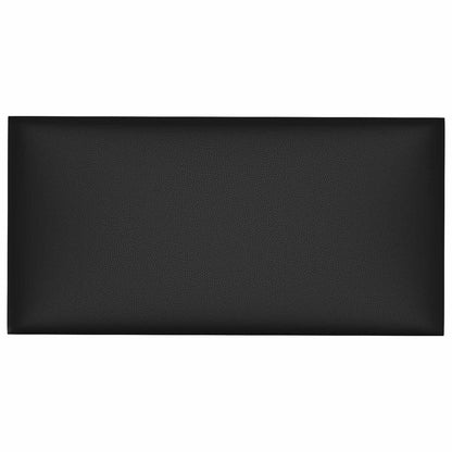 Testiera da Parete 12 pcs Nero 60 x 30 cm Tessuto