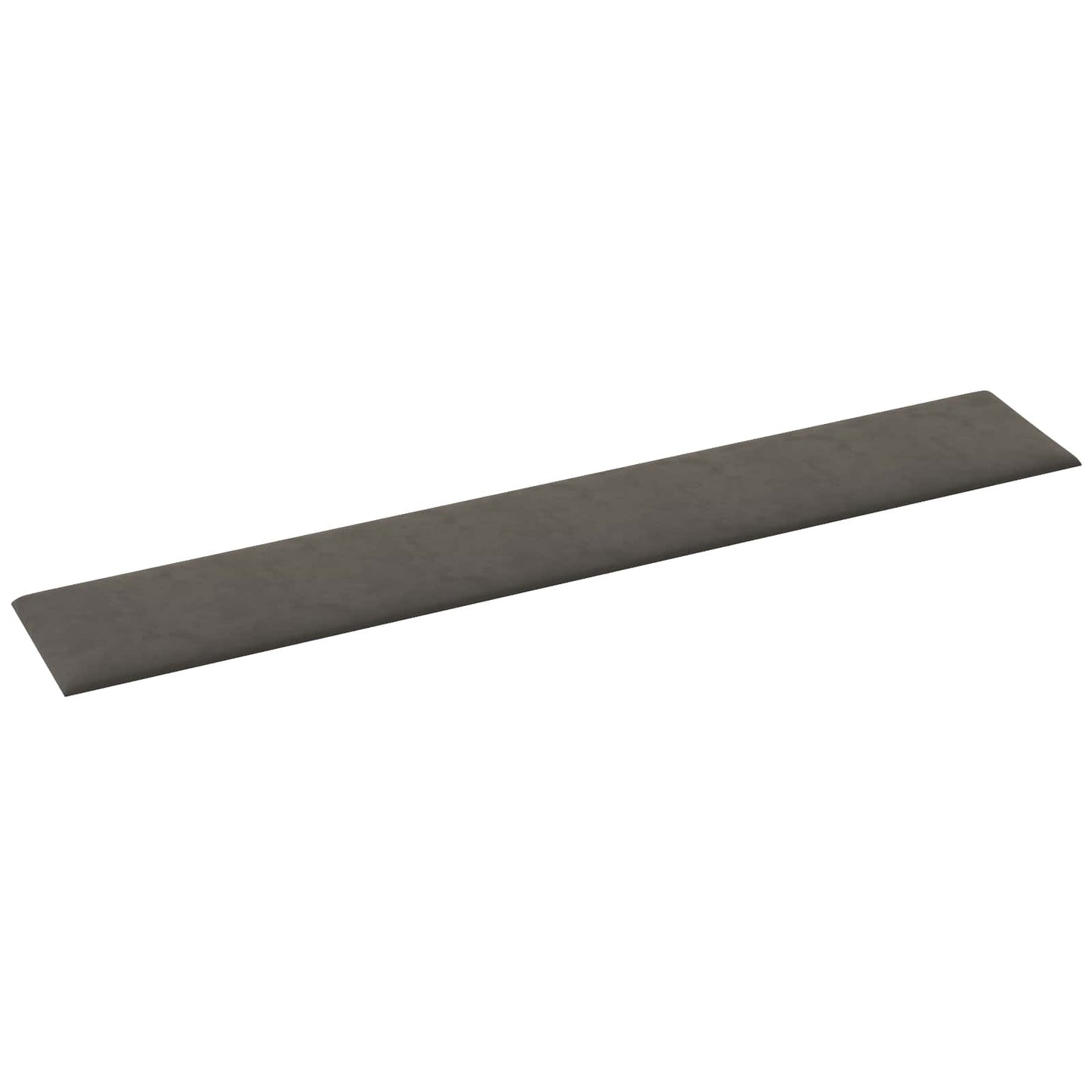 Testiera da Parete 12 pcs Grigio scuro 90 x 15 cm Velluto