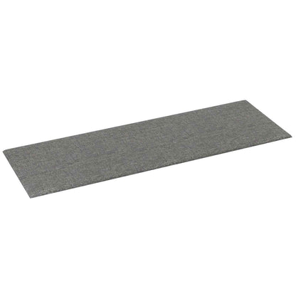 Testiera da Parete 12 pcs Grigio chiaro 90 x 30 cm Tessuto