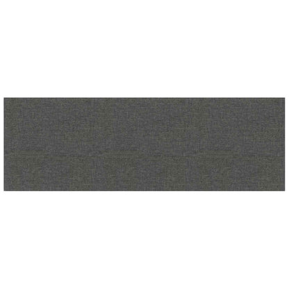 Testiera da Parete 12 pcs Grigio scuro 90 x 30 cm Tessuto