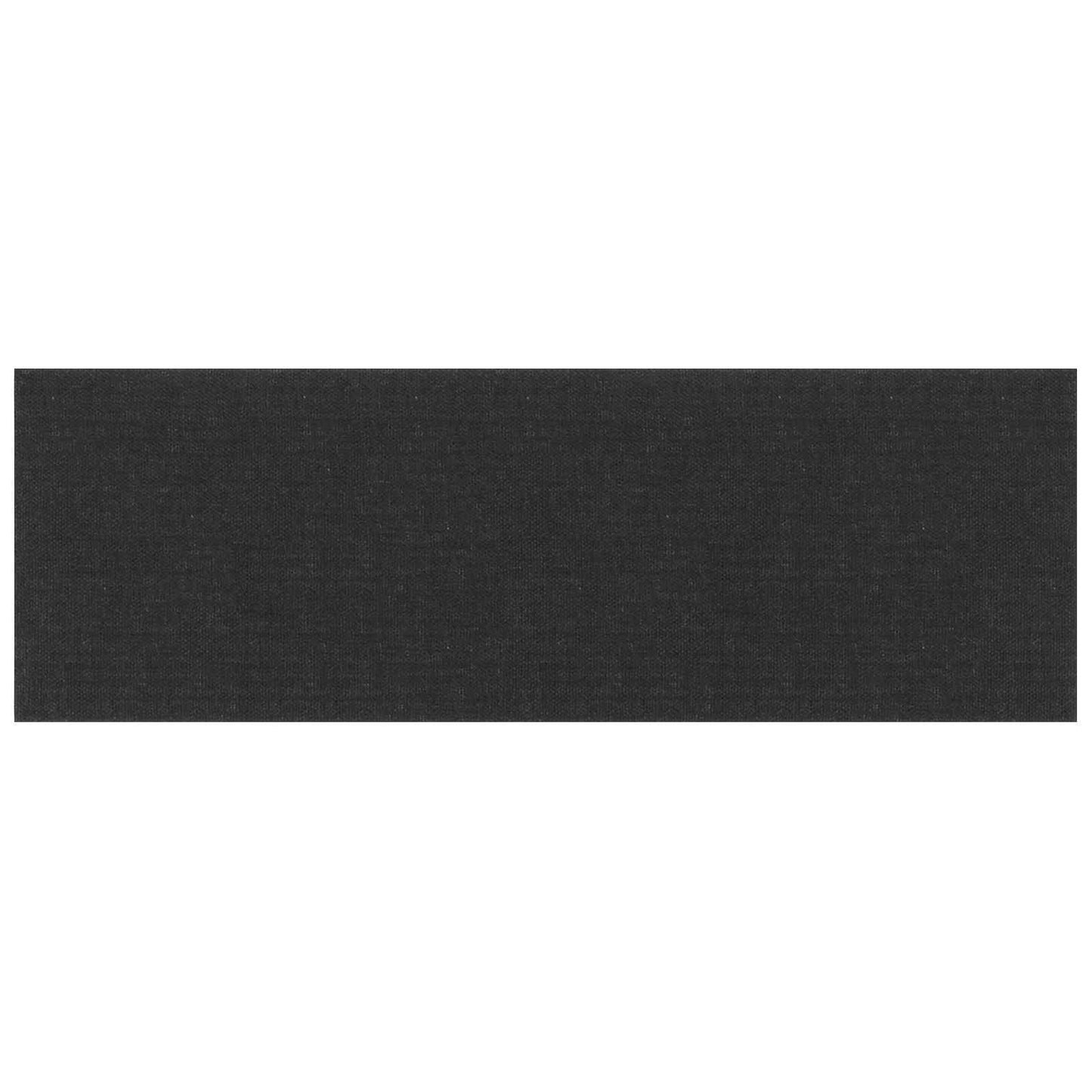 Testiera da Parete 12 pcs Nero 90 x 30 cm Tessuto