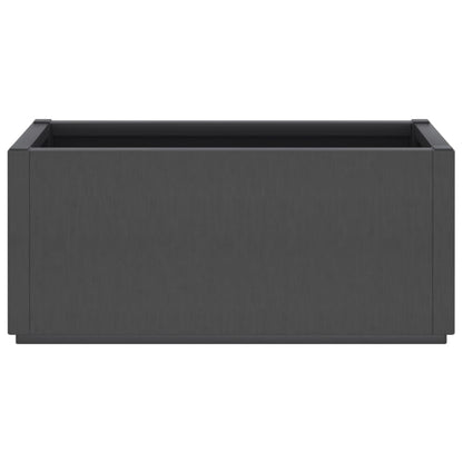 Fioriera da Giardino Grigio Scuro 80x36x35 cm in PP