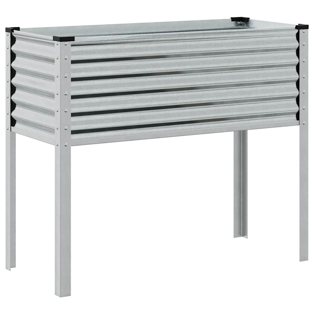 Fioriera da giardino 100x45x90 cm in acciaio zincato