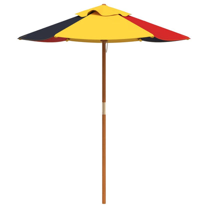 Ombrellone da Giardino per Bambini con Palo in Legno Ã˜120x140cm