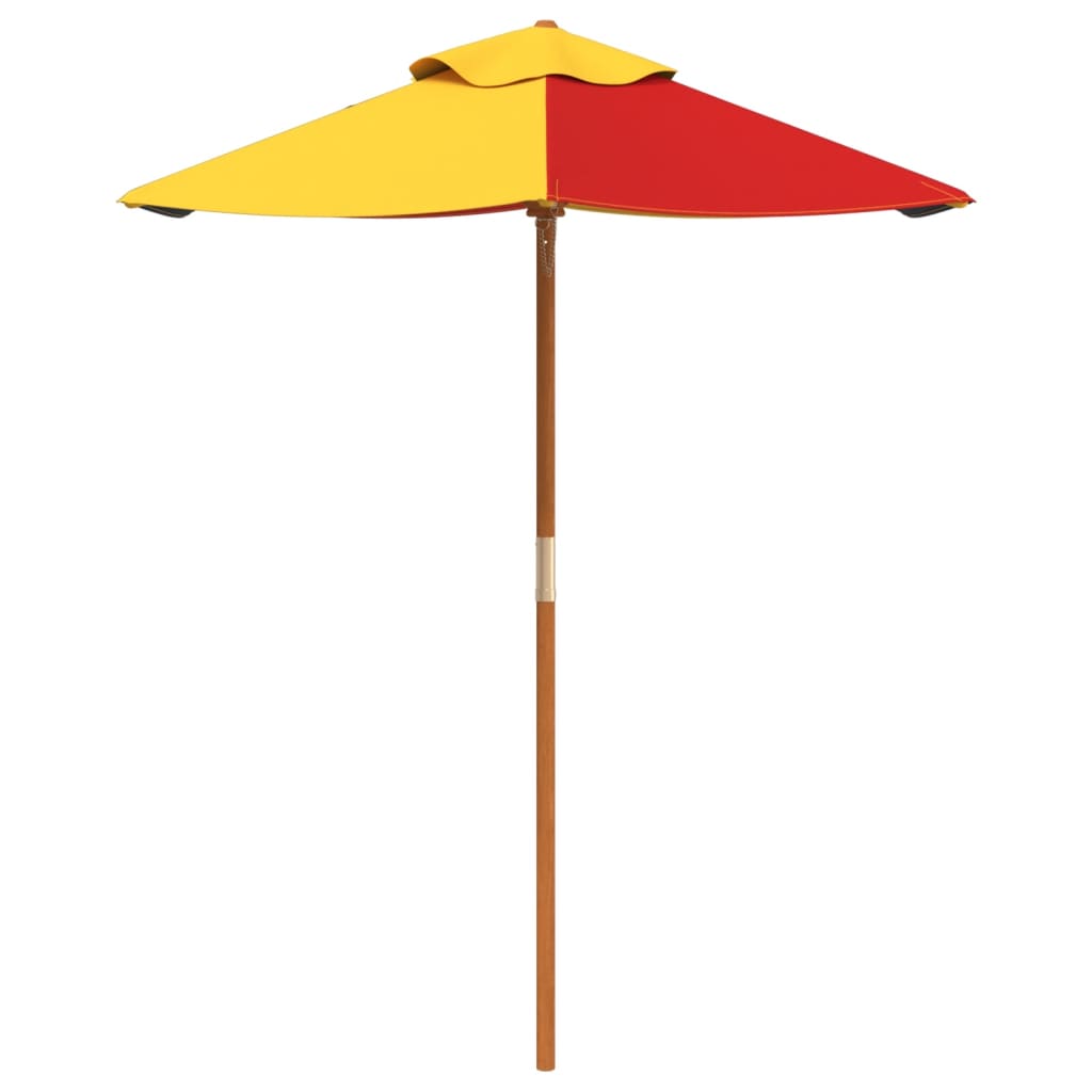 Ombrellone da Giardino per Bambini con Palo in Legno Ã˜120x140cm