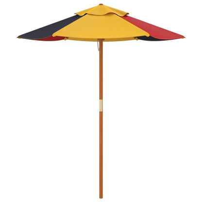 Ombrellone da Giardino per Bambini con Palo in Legno Ã˜120x140cm