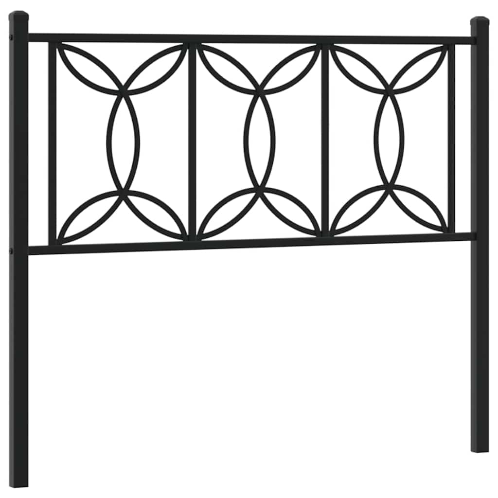 Testiera di Ricambio in Metallo Nero 100 cm