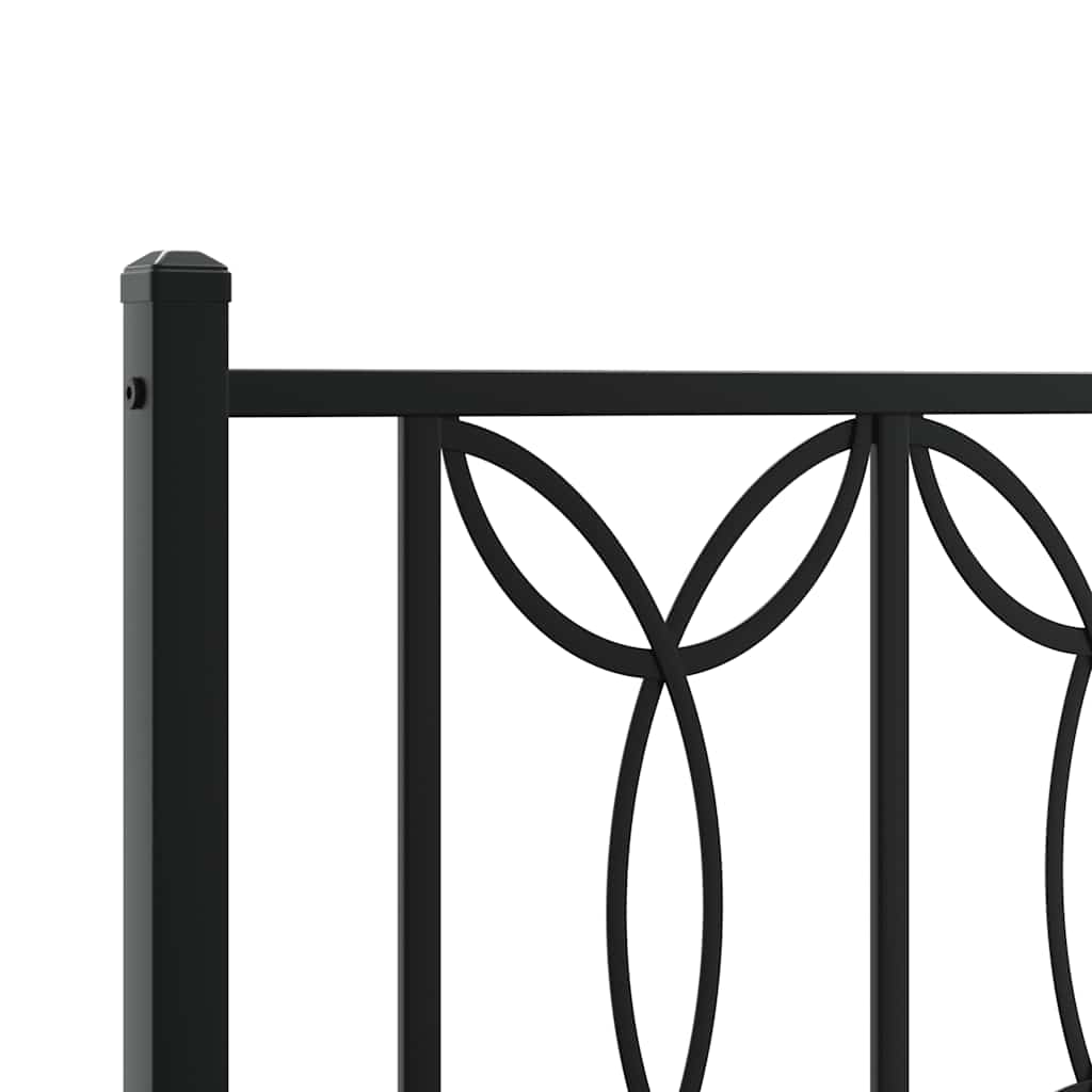 Testiera di Ricambio in Metallo Nero 100 cm