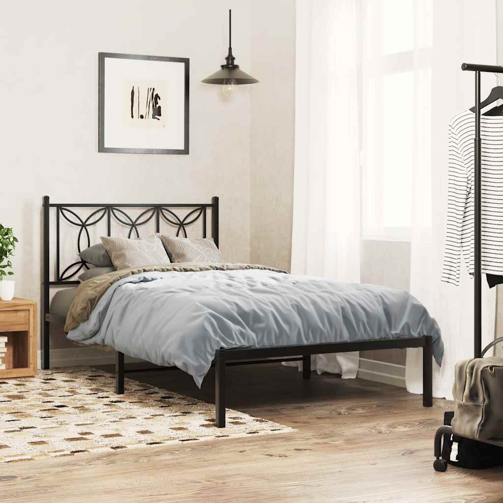 Testiera di Ricambio in Metallo Nero 107 cm
