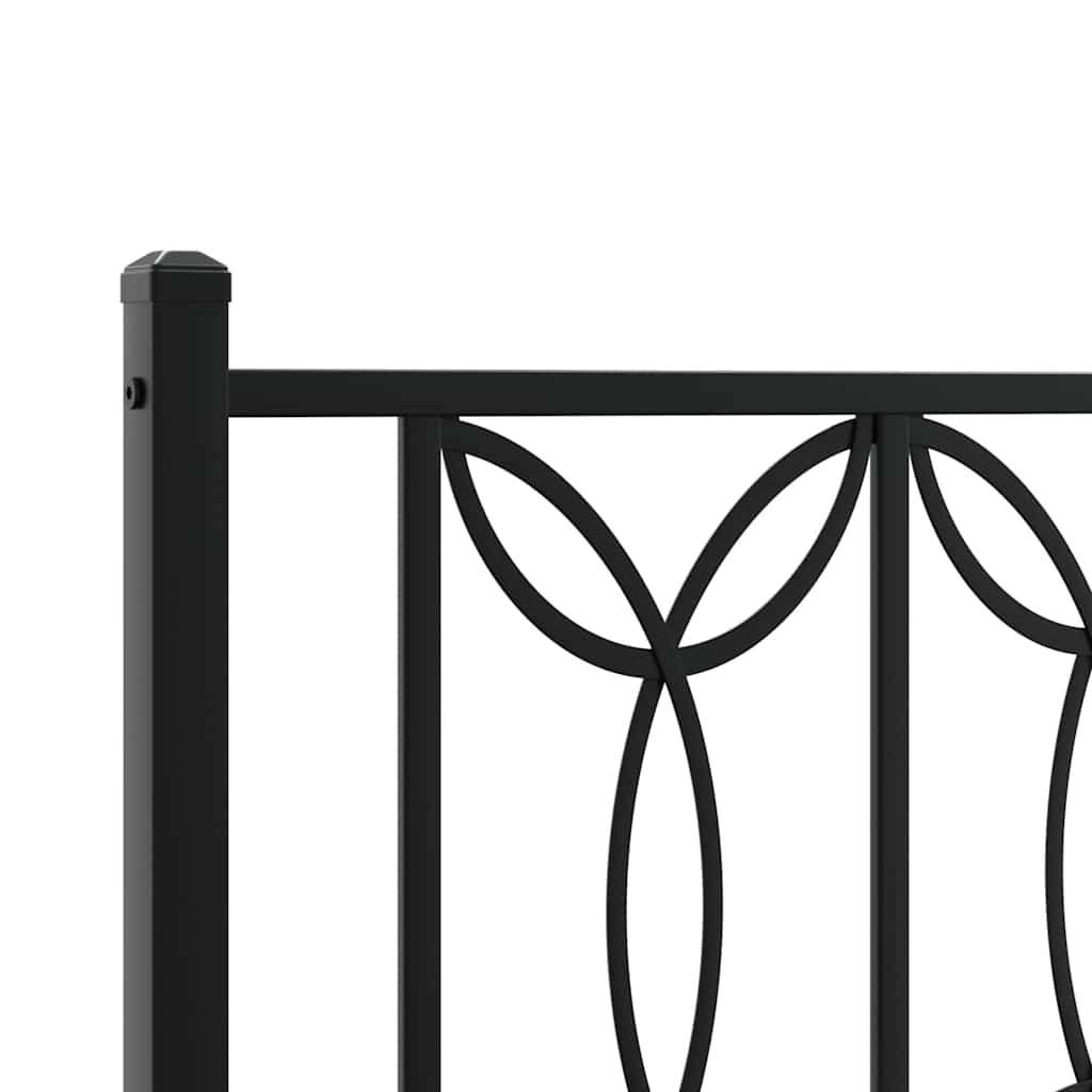 Testiera di Ricambio in Metallo Nero 107 cm