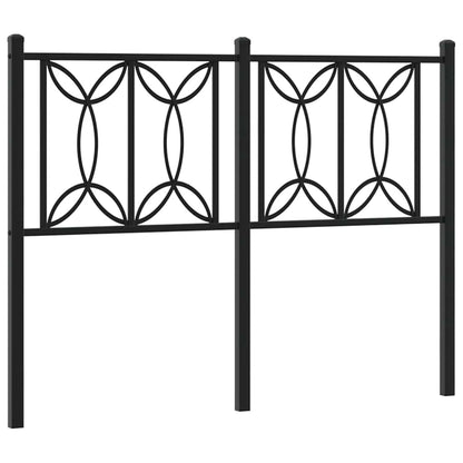 Testiera di Ricambio in Metallo Nero 120 cm
