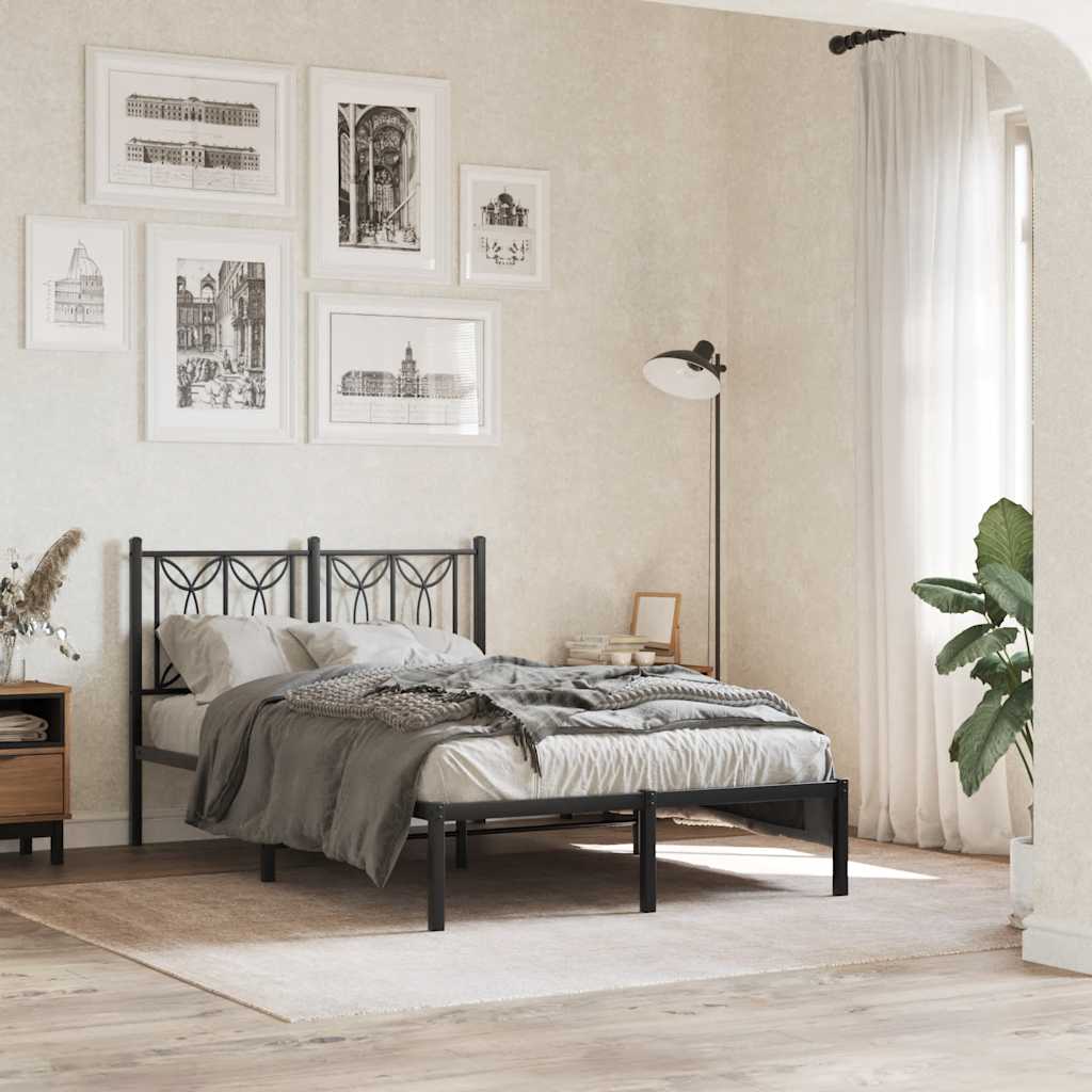 Testiera di Ricambio in Metallo Nero 120 cm