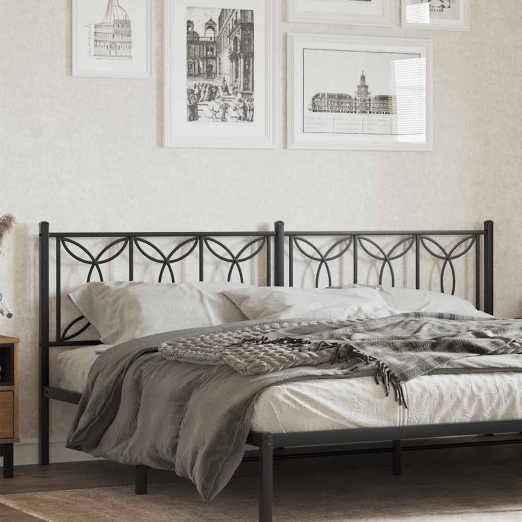 Testiera di Ricambio in Metallo Nero 193 cm