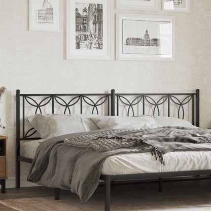Testiera di Ricambio in Metallo Nero 193 cm