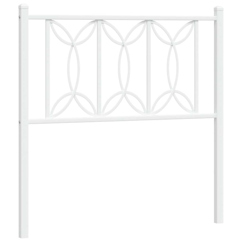 Testiera di Ricambio in Metallo Bianco 75 cm