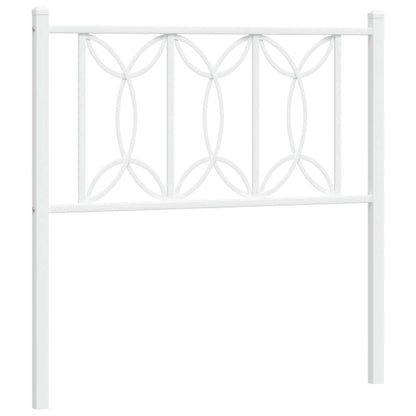 Testiera di Ricambio in Metallo Bianco 75 cm