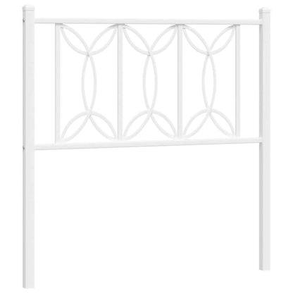 Testiera di Ricambio in Metallo Bianco 80 cm