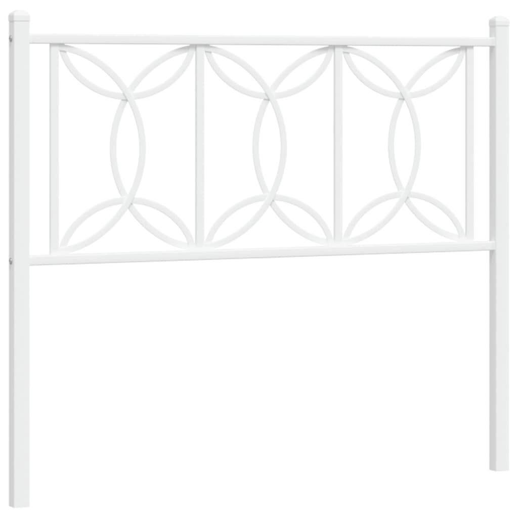Testiera di Ricambio in Metallo Bianco 100 cm