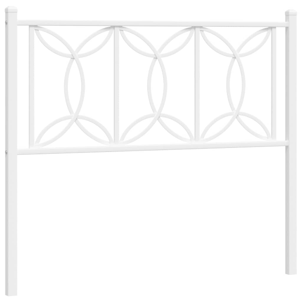 Testiera di Ricambio in Metallo Bianco 107 cm