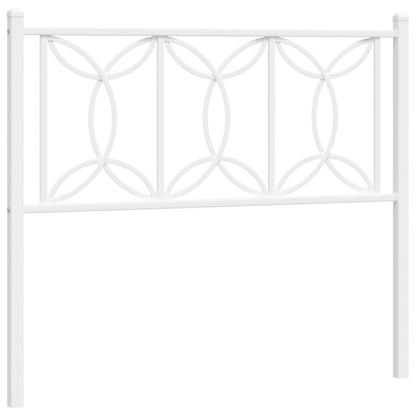 Testiera di Ricambio in Metallo Bianco 107 cm