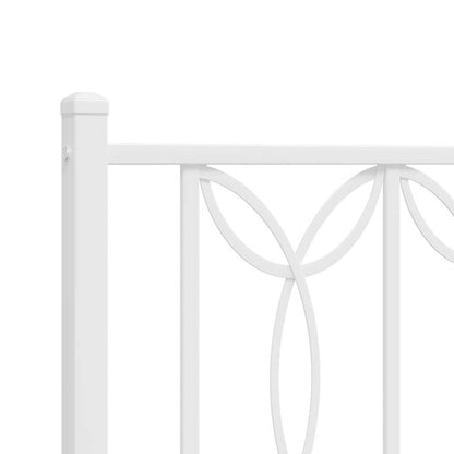 Testiera di Ricambio in Metallo Bianco 107 cm