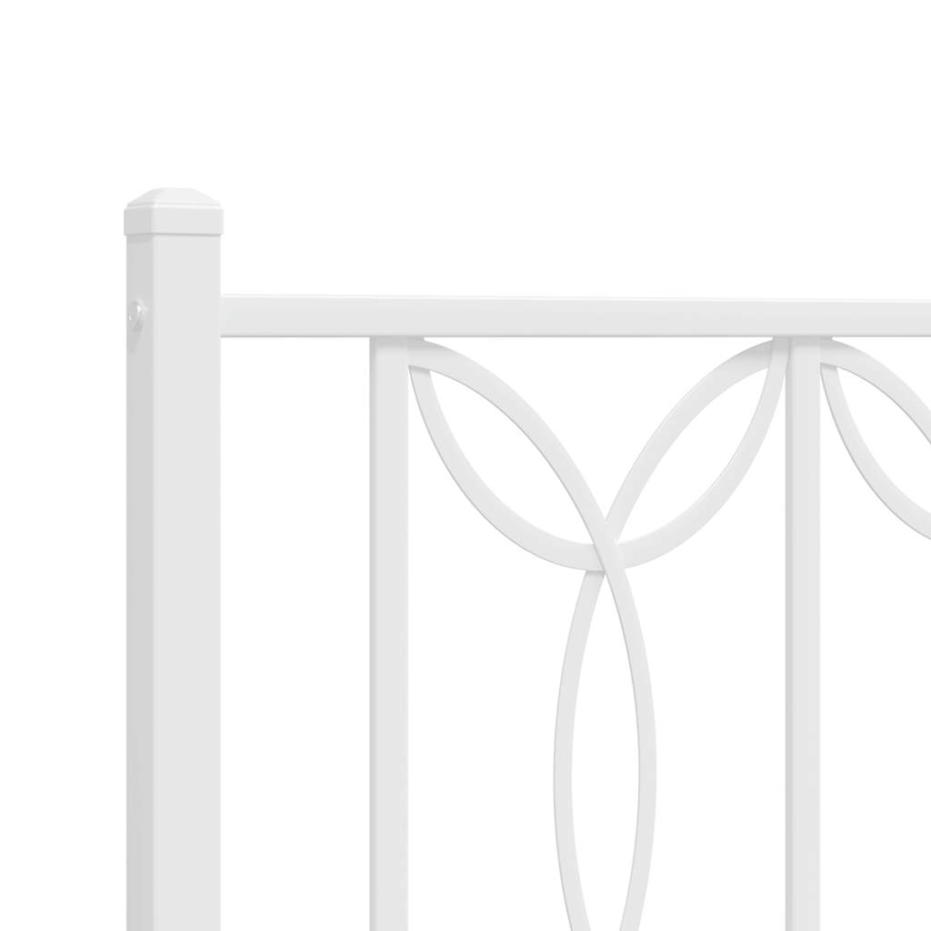Testiera di Ricambio in Metallo Bianco 150 cm