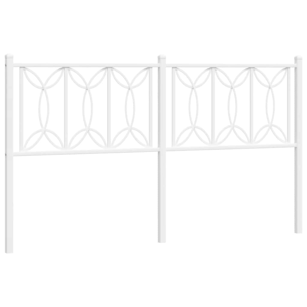 Testiera di Ricambio in Metallo Bianco 160 cm