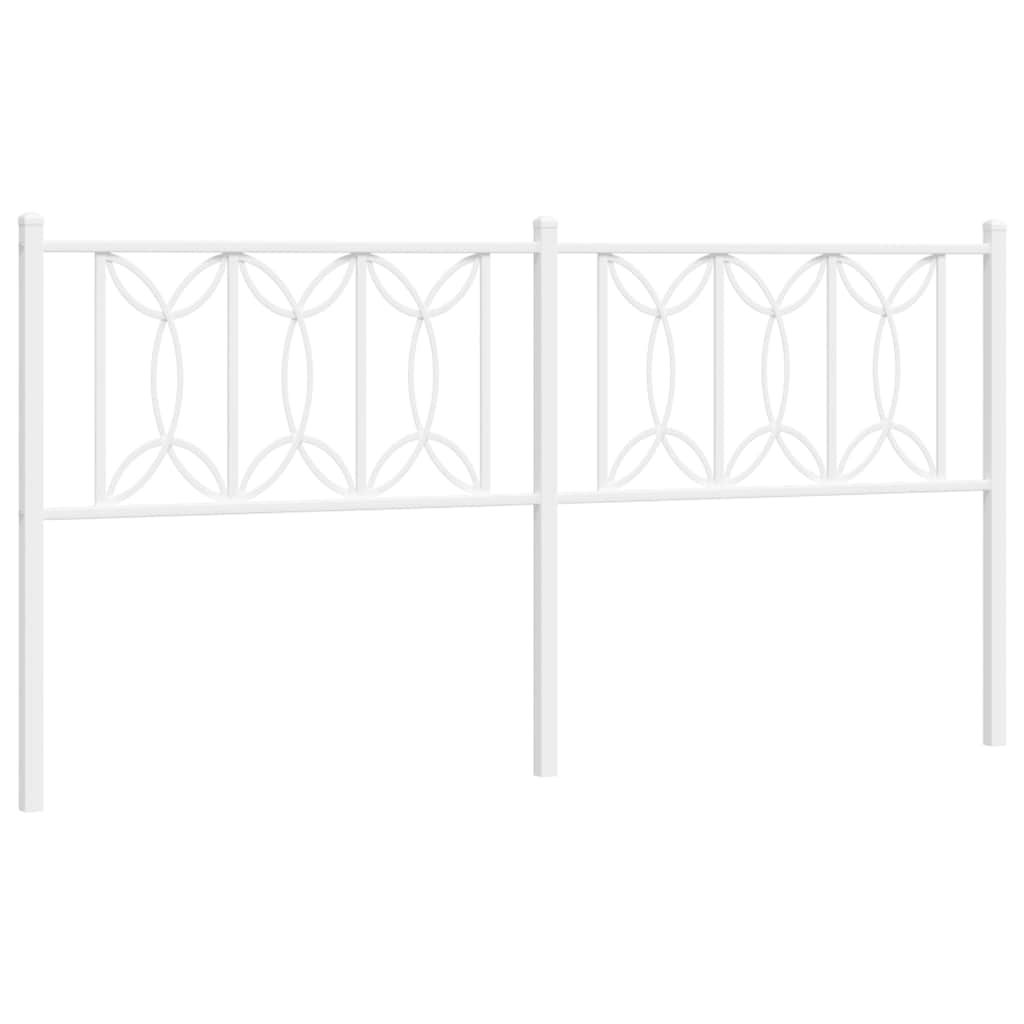 Testiera di Ricambio in Metallo Bianco 180 cm