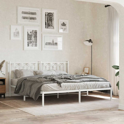 Testiera di Ricambio in Metallo Bianco 180 cm