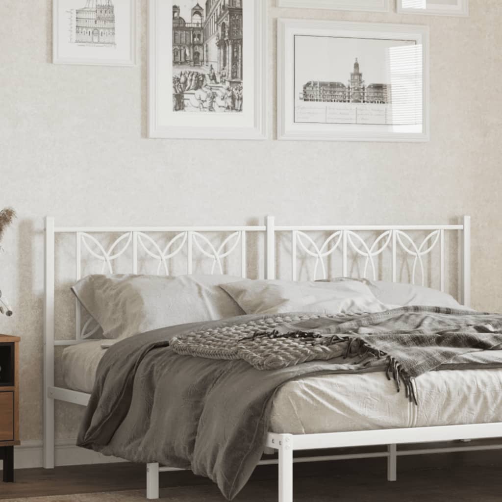 Testiera di Ricambio in Metallo Bianco 180 cm