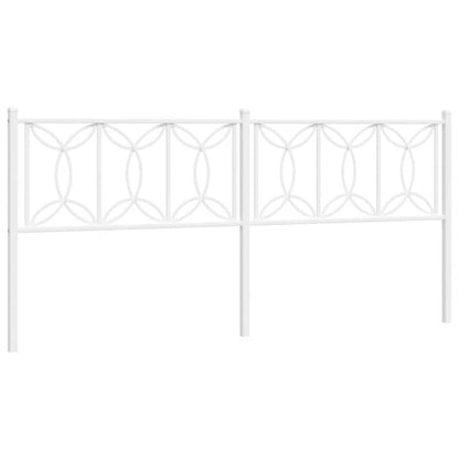 Testiera di Ricambio in Metallo Bianco 193 cm