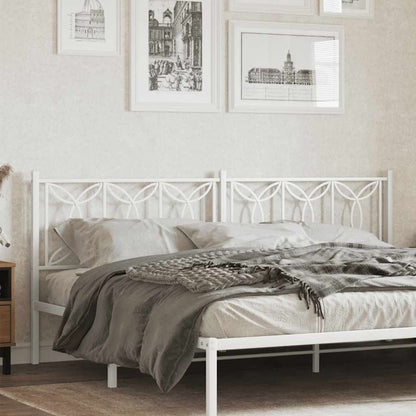 Testiera di Ricambio in Metallo Bianco 193 cm