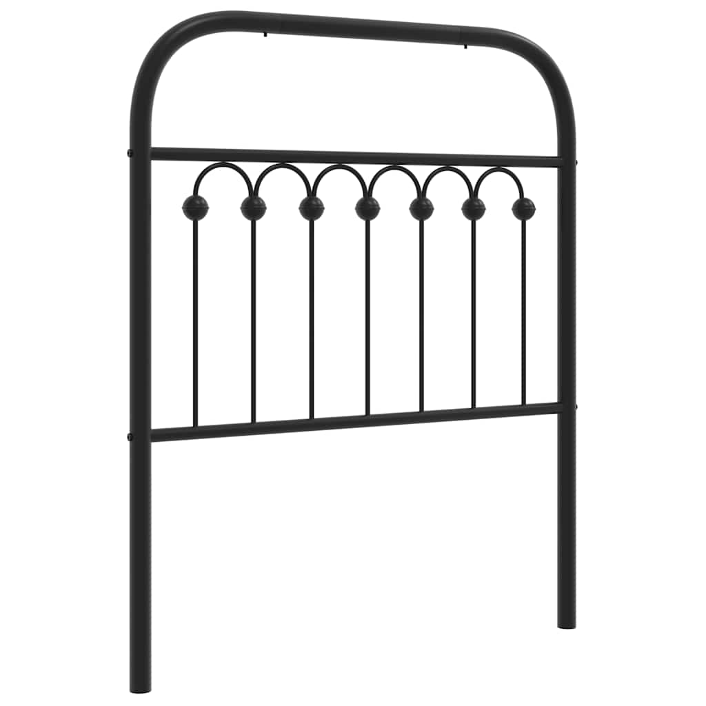 Testiera di Ricambio in Metallo Nero 75 cm