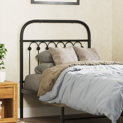 Testiera di Ricambio in Metallo Nero 80 cm