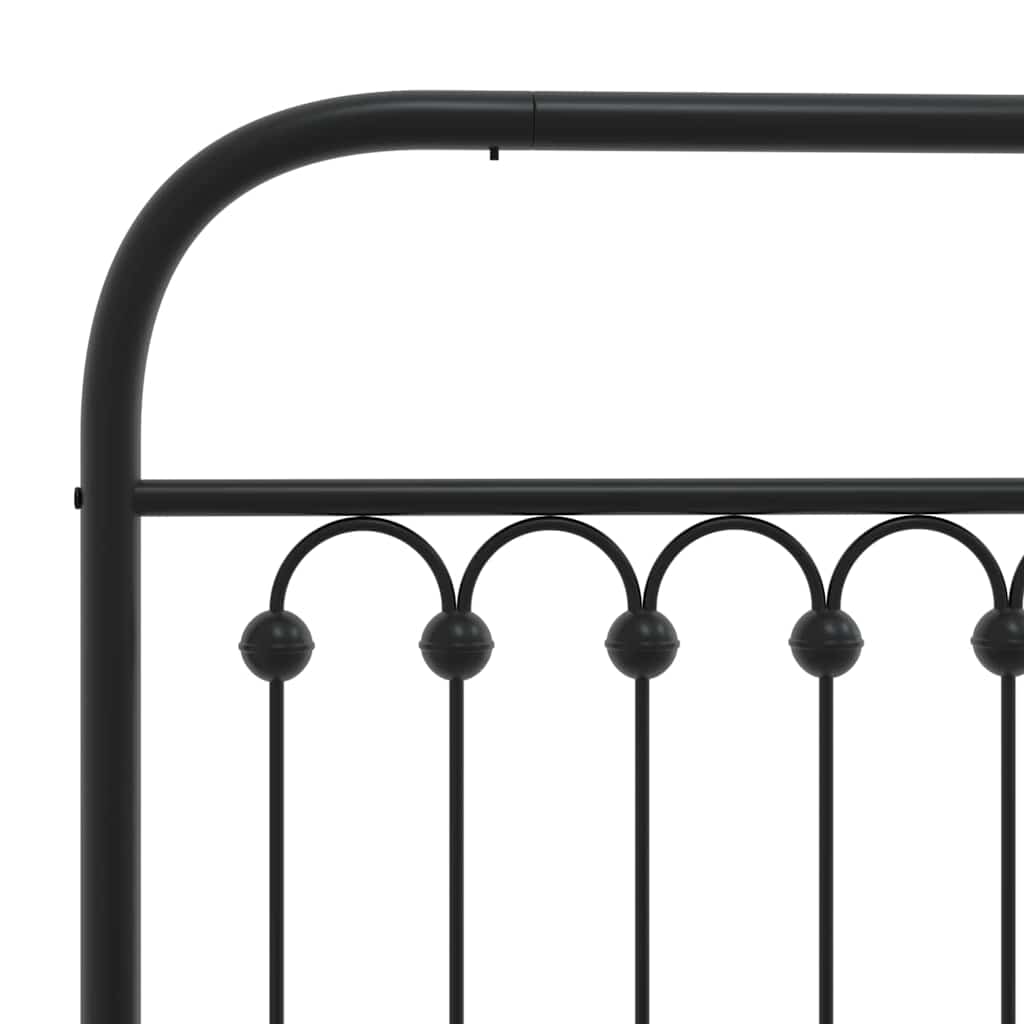 Testiera di Ricambio in Metallo Nero 100 cm