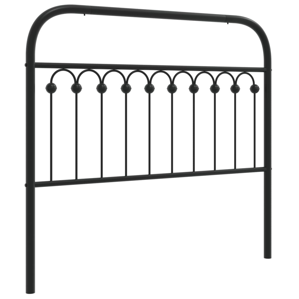 Testiera di Ricambio in Metallo Nero 107 cm