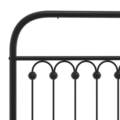 Testiera di Ricambio in Metallo Nero 107 cm