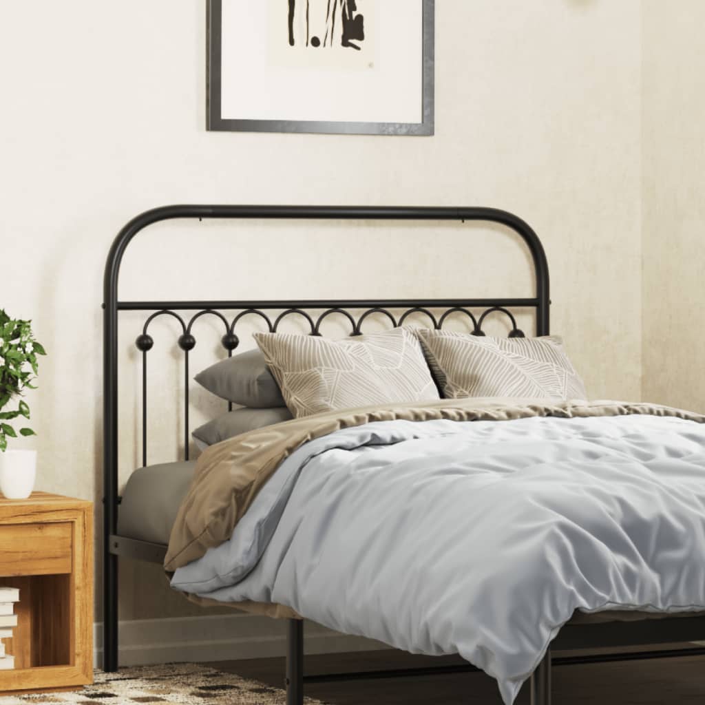 Testiera di Ricambio in Metallo Nero 107 cm