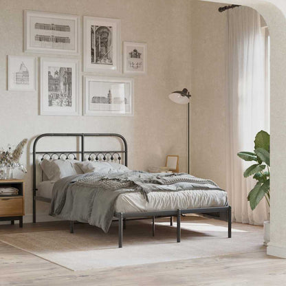 Testiera di Ricambio in Metallo Nero 120 cm