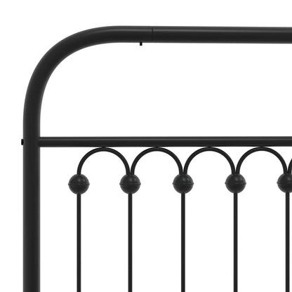 Testiera di Ricambio in Metallo Nero 120 cm