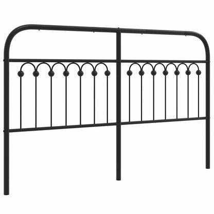 Testiera di Ricambio in Metallo Nero 160 cm