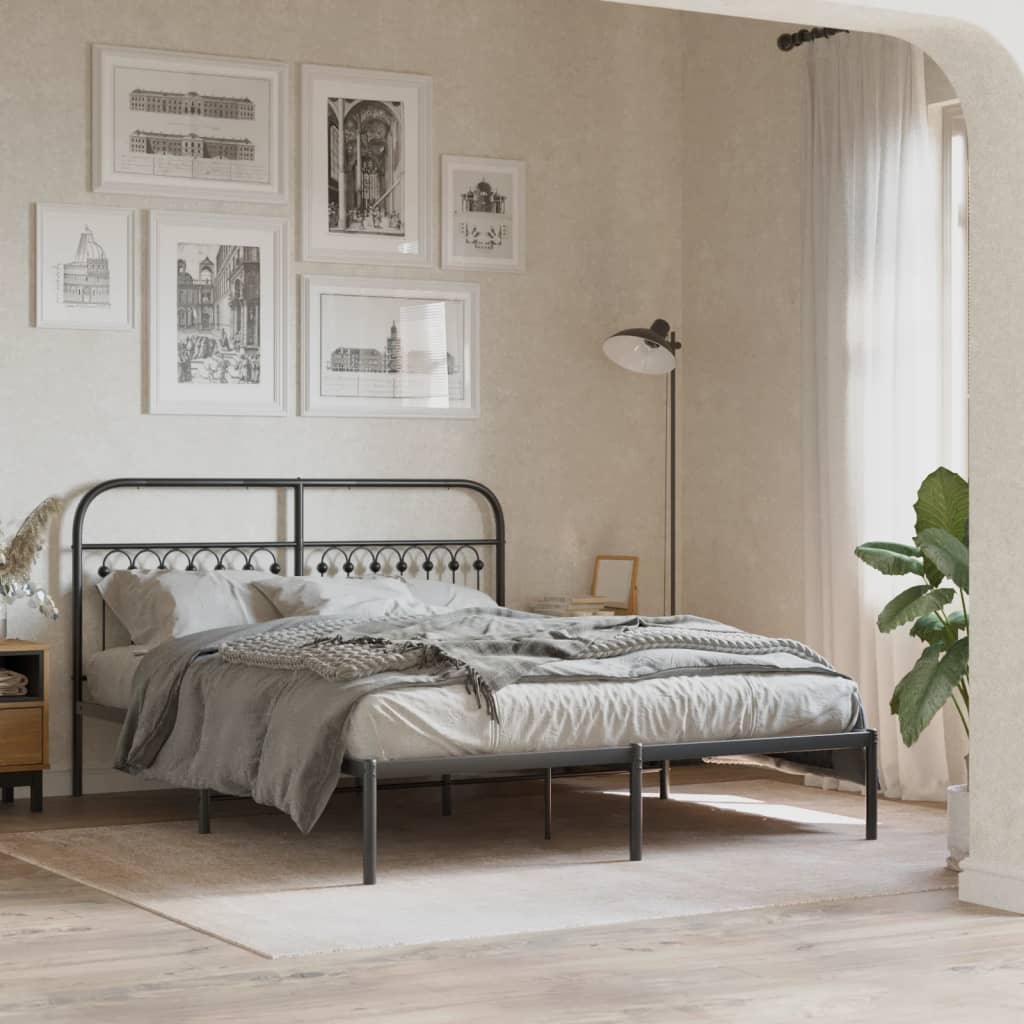 Testiera di Ricambio in Metallo Nero 160 cm