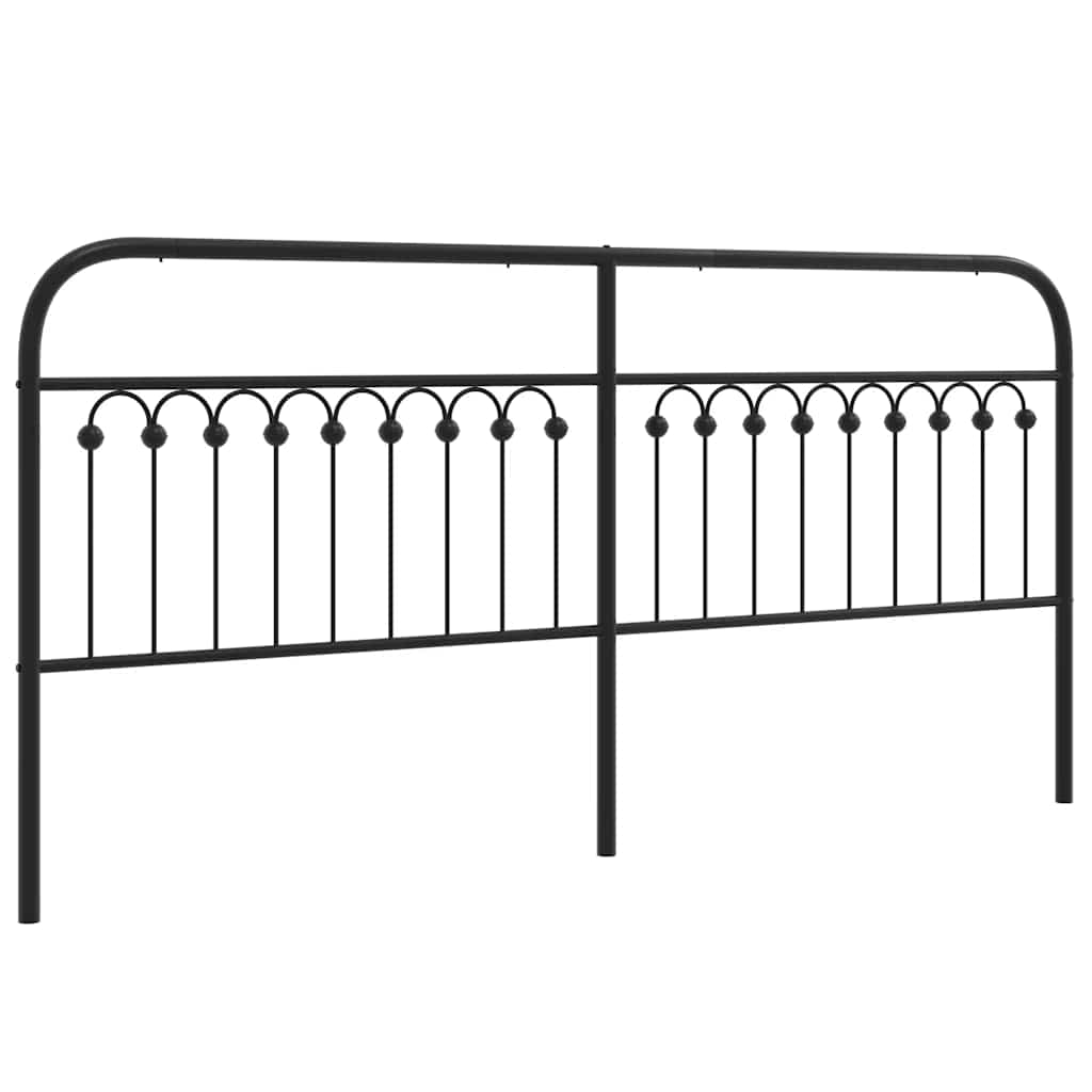 Testiera di Ricambio in Metallo Nero 193 cm