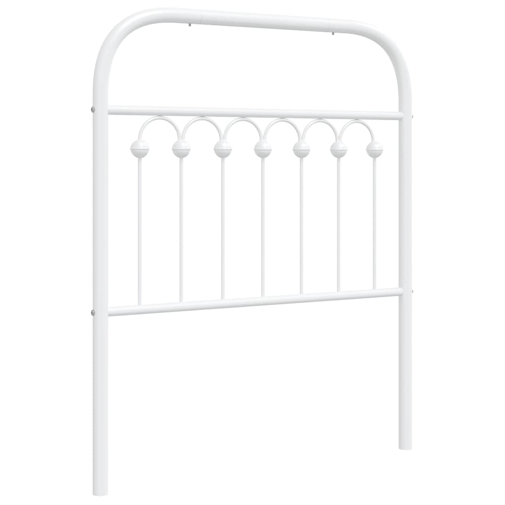 Testiera di Ricambio in Metallo Bianco 75 cm