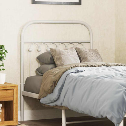 Testiera di Ricambio in Metallo Bianco 75 cm