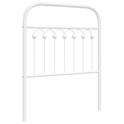 Testiera di Ricambio in Metallo Bianco 80 cm