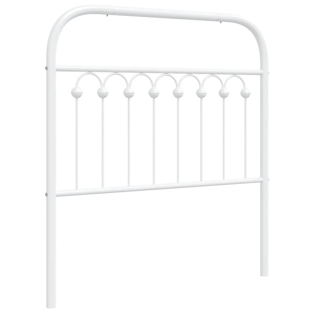 Testiera di Ricambio in Metallo Bianco 90 cm