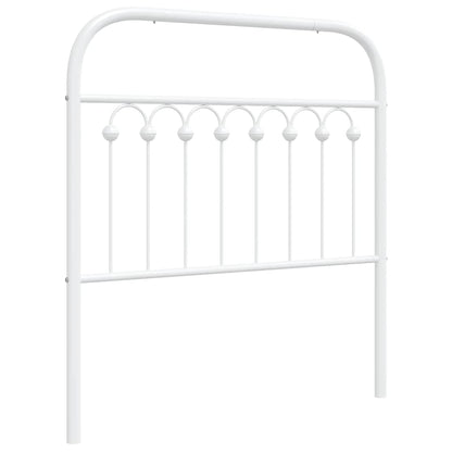 Testiera di Ricambio in Metallo Bianco 90 cm