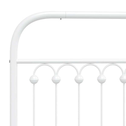 Testiera di Ricambio in Metallo Bianco 90 cm